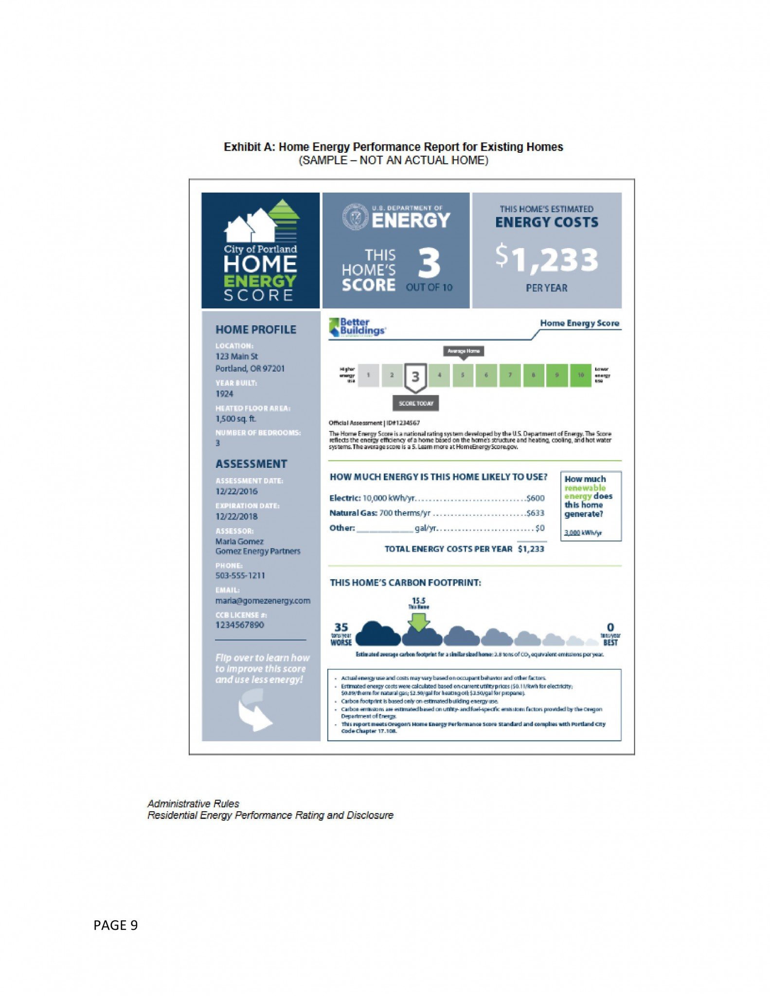 FAQ/HES HOME ENERGY SCORE BUYER AND SELLER ADVISORY