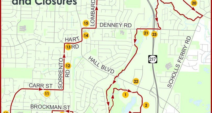 Beaverton Half Marathon Road Closures Sunday June 3rd 2018