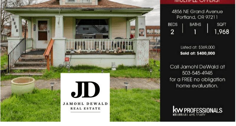 SOLD 4856 NE Grand Ave. Portland, OR