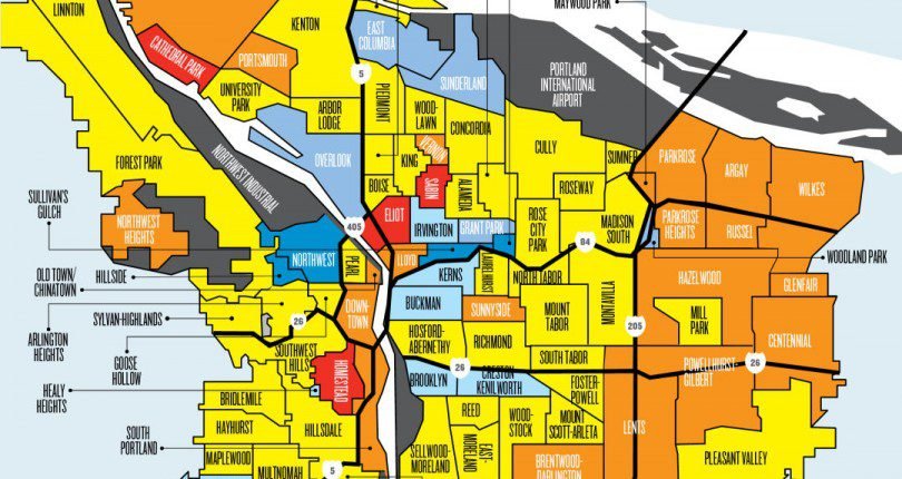 Portland Neighborhoods By The Numbers 2018