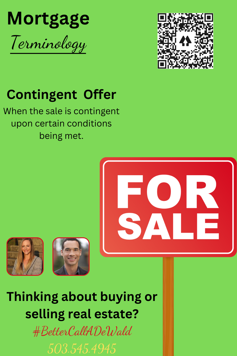 Mortgage Terminology-Contingent Offer