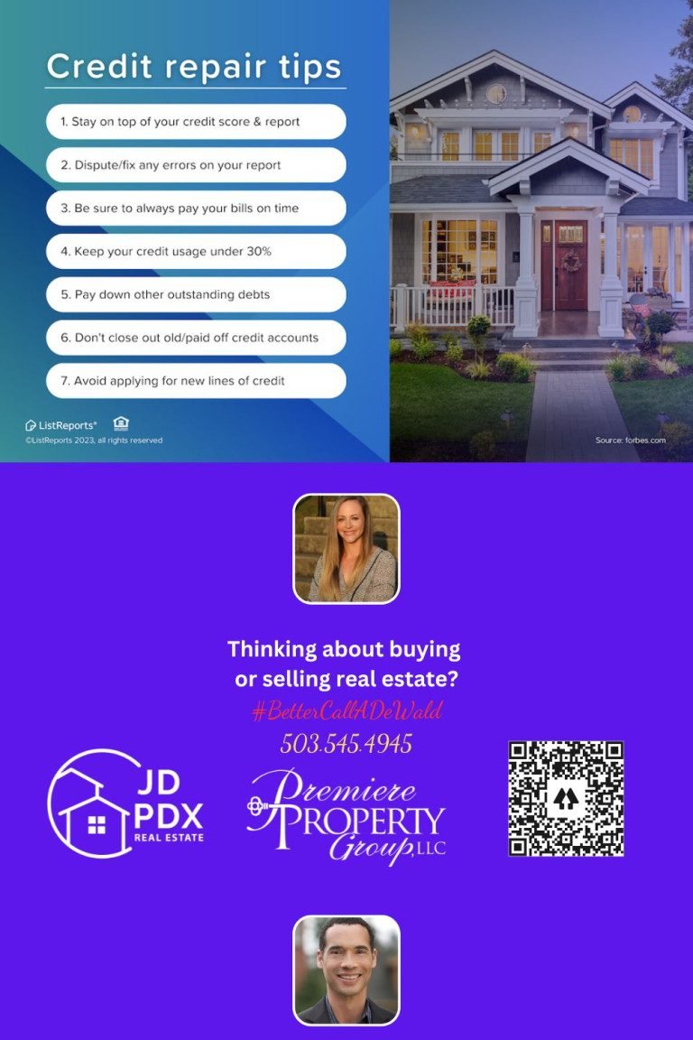 Credit Repair Tips JD PDX Real Estate