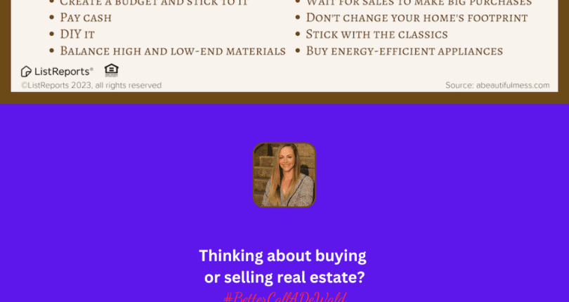 Money Saving Renovation Tips