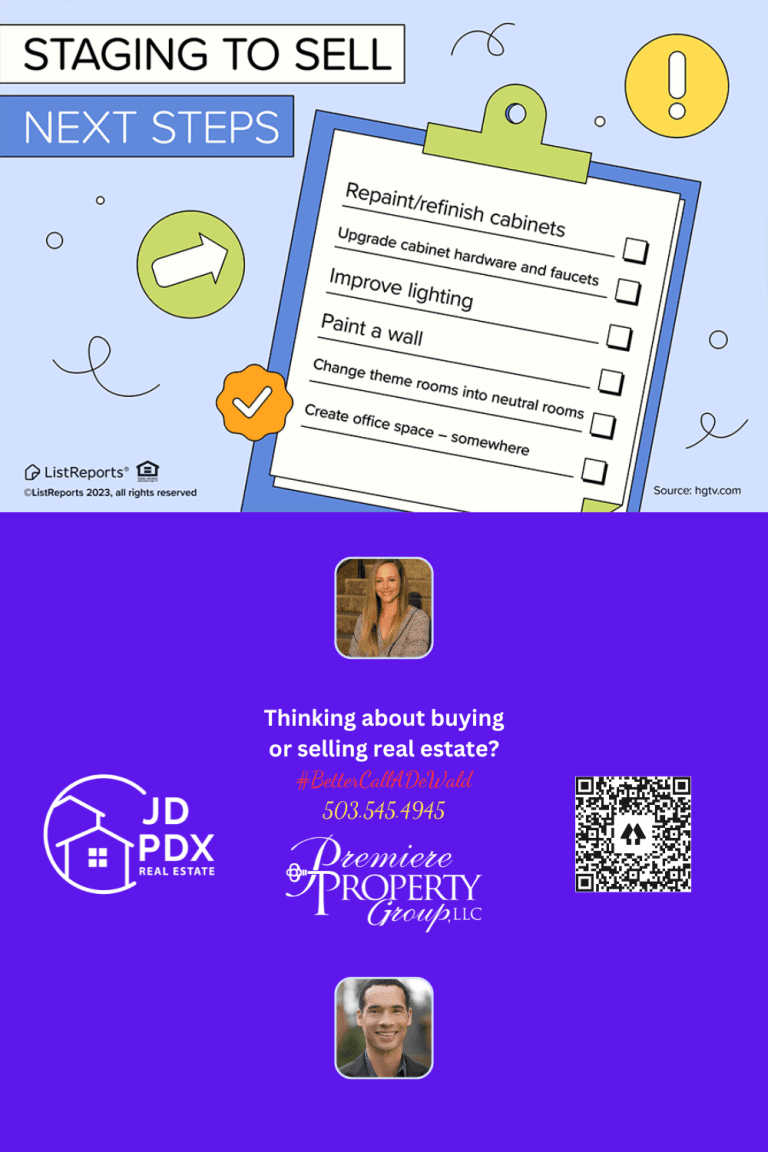 Prepping your home for sale. JD PDX Real Estate