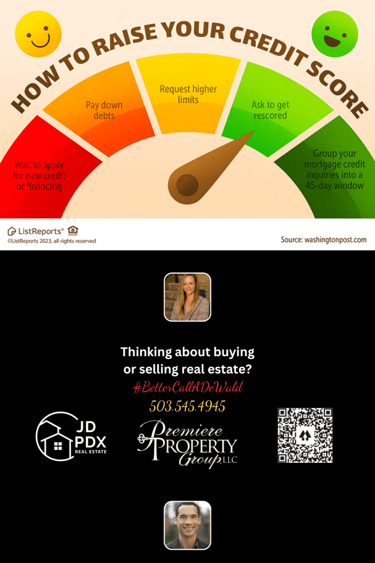 How to Raise Your Credit Score JD PDX Real Estate