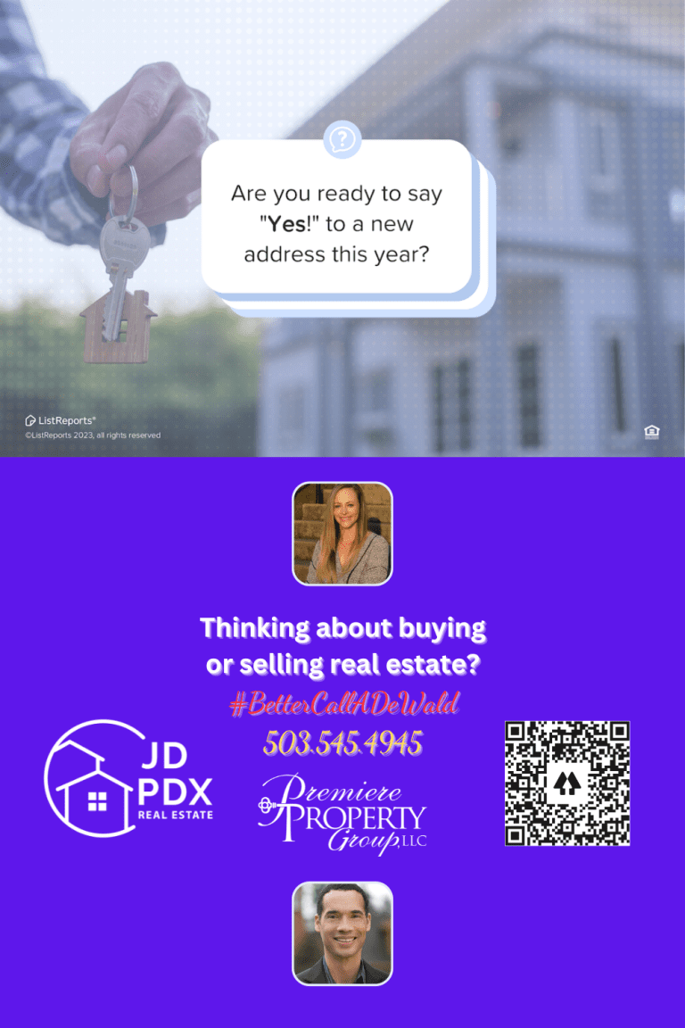 New address this year. JD PDX Real Estate