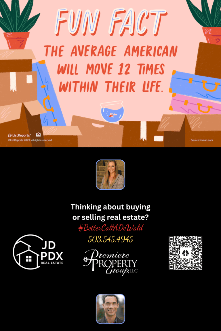 Reasons to make a move. JD PDX Real Estate