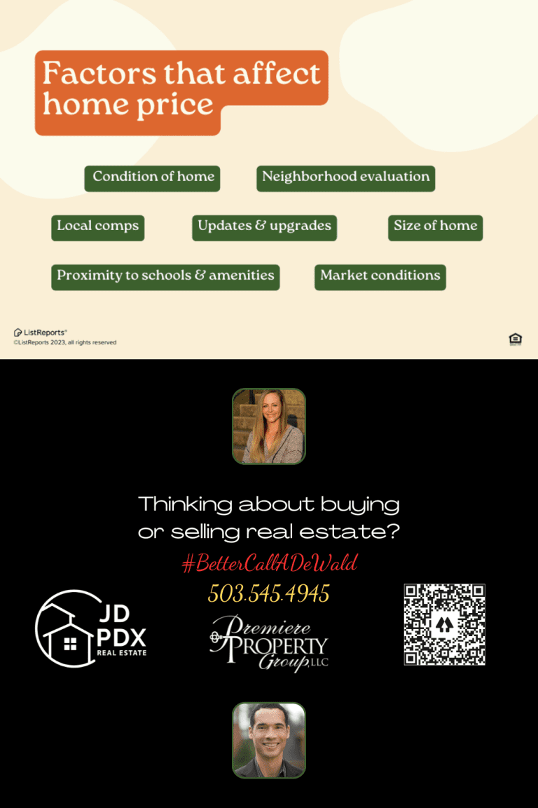 Factors That Affect Home Pricing JD PDX Real Estate
