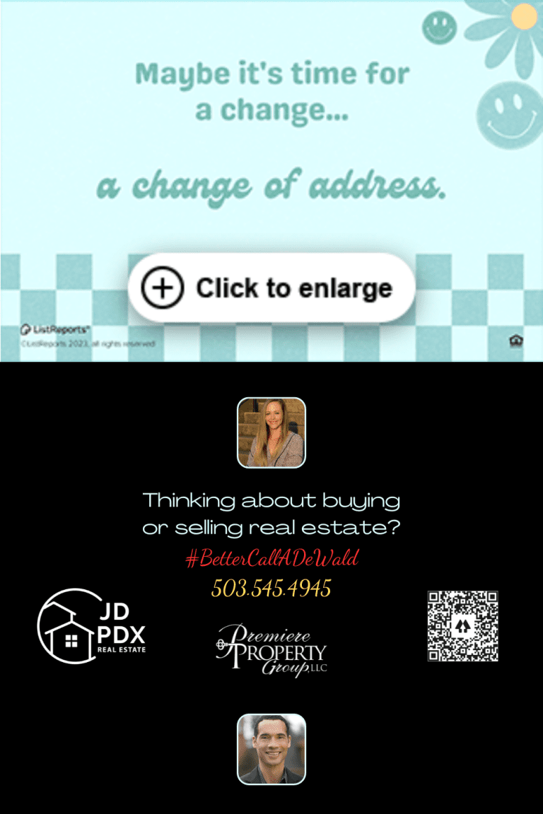 Time For Change Of Address