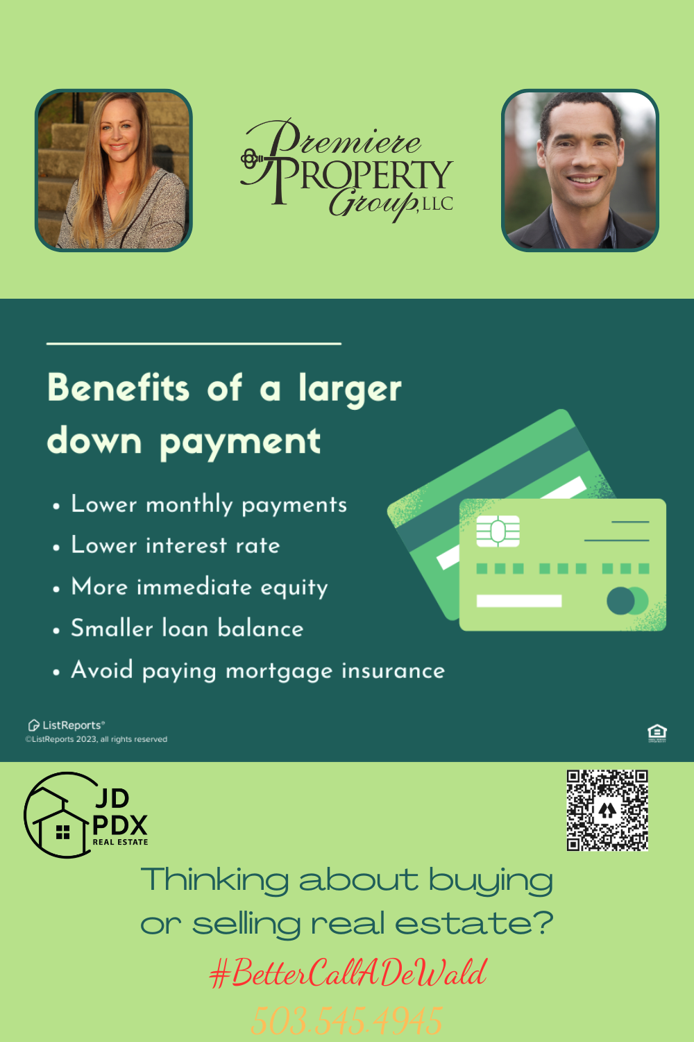 Benefits of a Larger Down Payment