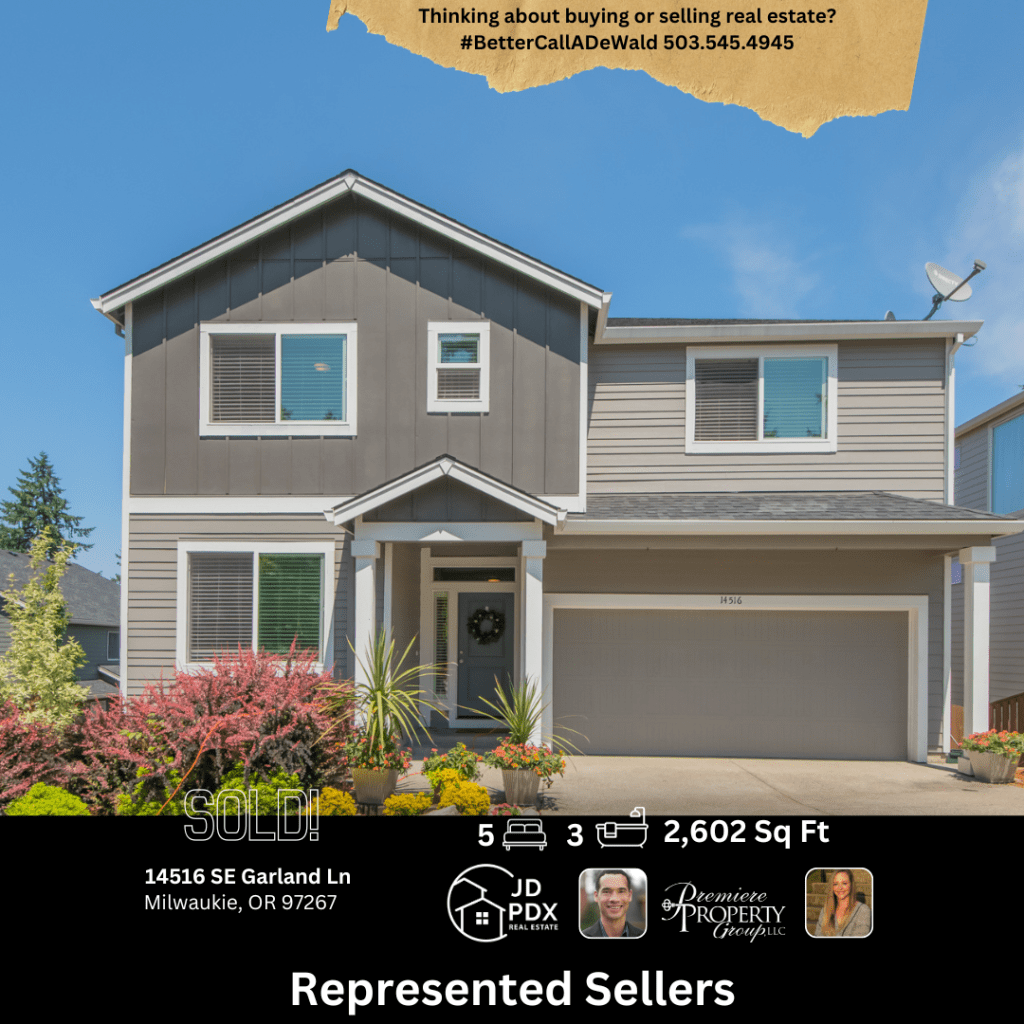 SOLD 14516 SE Garland Ln JD PDX Real Estate