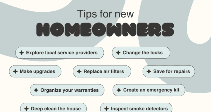 Tips For New Homeowners