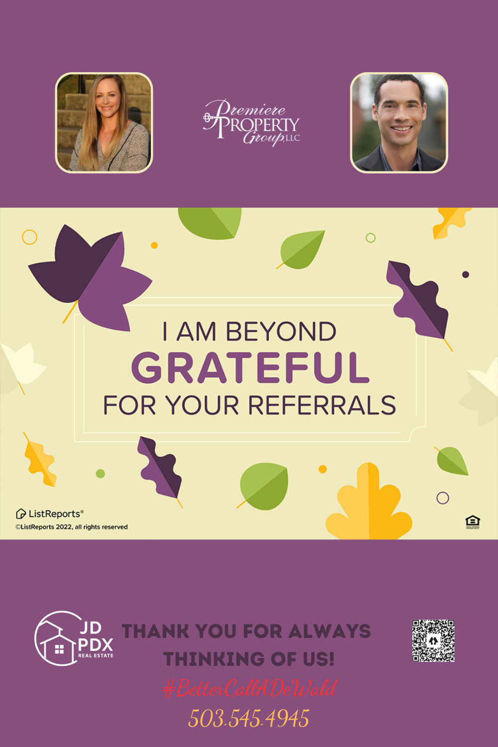 Grateful For Your Referrals