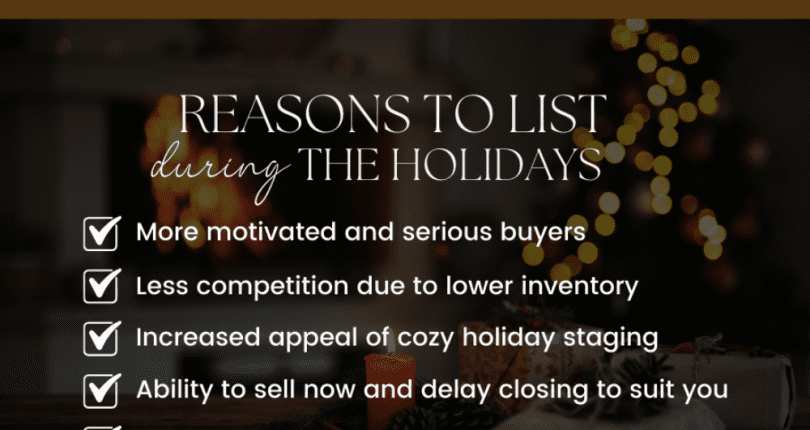 Unique Benefits of Listing Around the Holidays