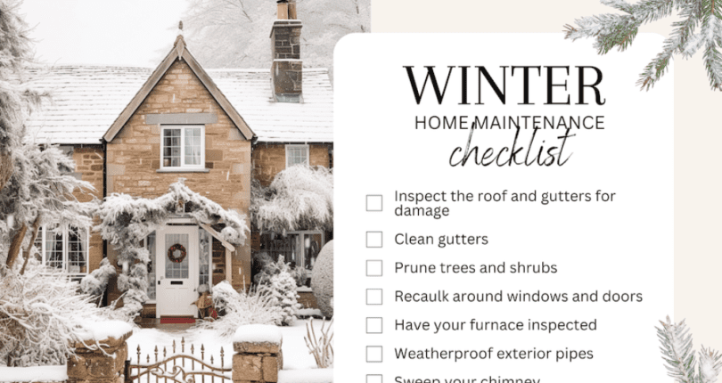 Winter Seasonal Home Maintenance Tips