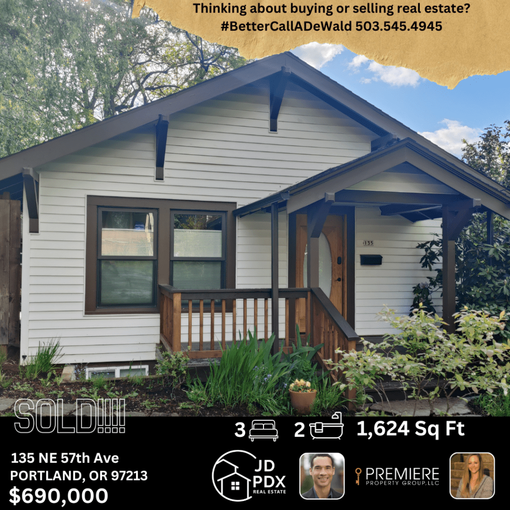 JUST SOLD 135 NE 57th Ave Portland, OR 97213 #BetterCallJamohl 503.545.4945