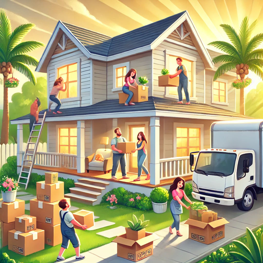 A real estate-themed graphic with the bold phrase “I Came. I Saw. I Sold.” set against a warm, stylized background featuring a grand house, rolling hills, and birds in the sky, symbolizing success and accomplishment. The lower section includes agent headshots, the JD PDX Real Estate and Premiere Property Group logos, contact information with the tagline "#BetterCallADeWald 503.545.4945," and a QR code.