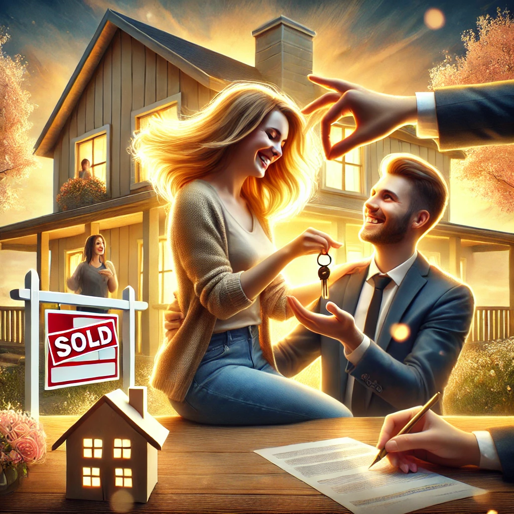 Marry the House Date the Rate. A Valentine's Day-themed real estate graphic with a pink background featuring floral designs and the phrase "Marry the House, Date the Rate" in elegant script, alongside a gold engagement ring illustration. Below, a green banner displays "Thinking about buying or selling real estate?" with the hashtag #BetterCallADeWald and contact number 503.545.4945. The JD PDX Real Estate and Premiere Property Group, LLC logos