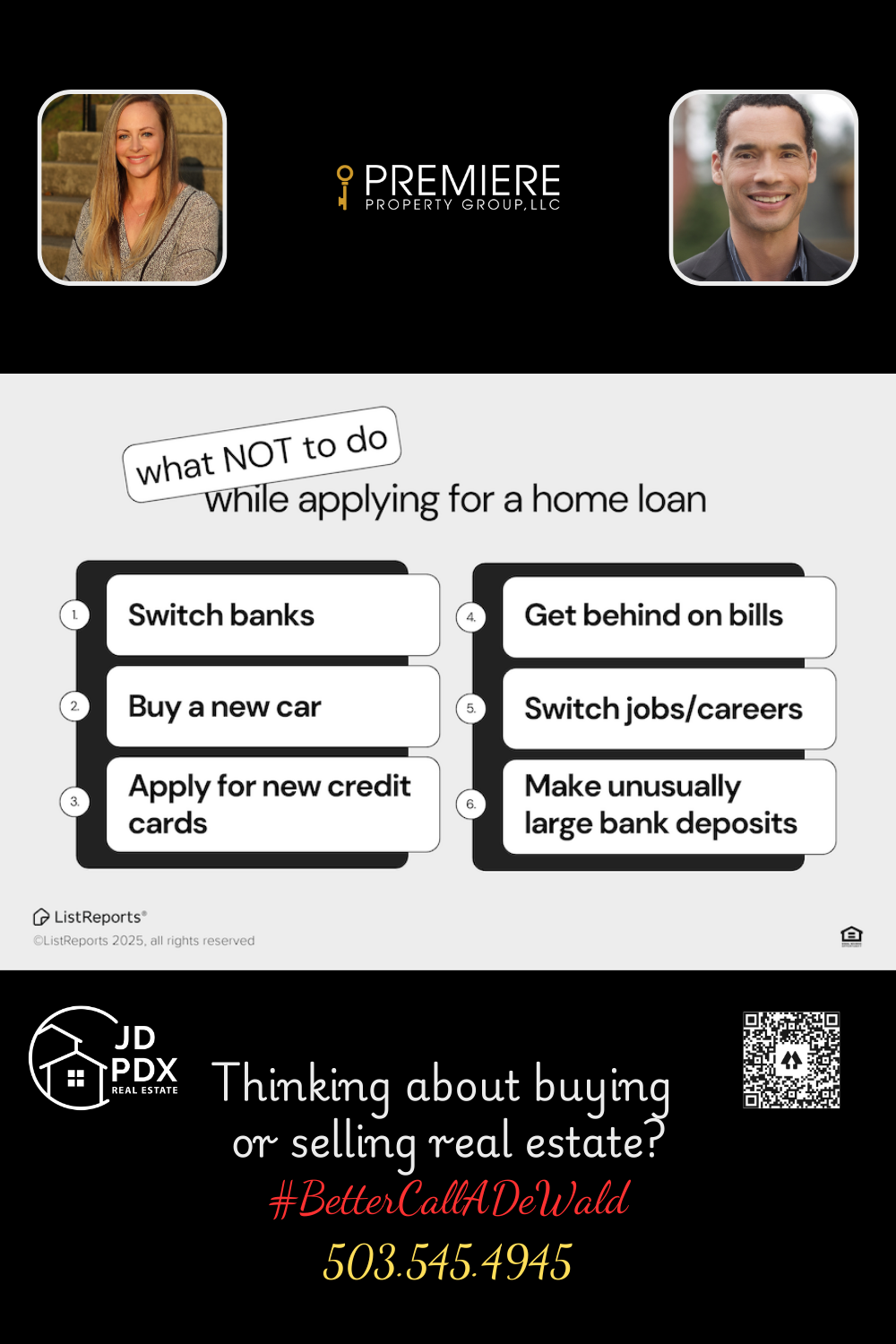 What NOT to do When Purchasing a Home