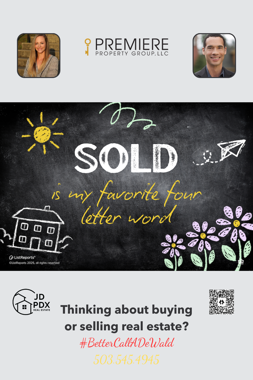 Favorite 4 Letter Word is SOLD