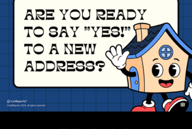 Your Home Buying Questions—Answered Playful real estate graphic featuring a cartoon house character and message about saying yes to a new address, with JD PDX Real Estate and Premier Property Group branding
