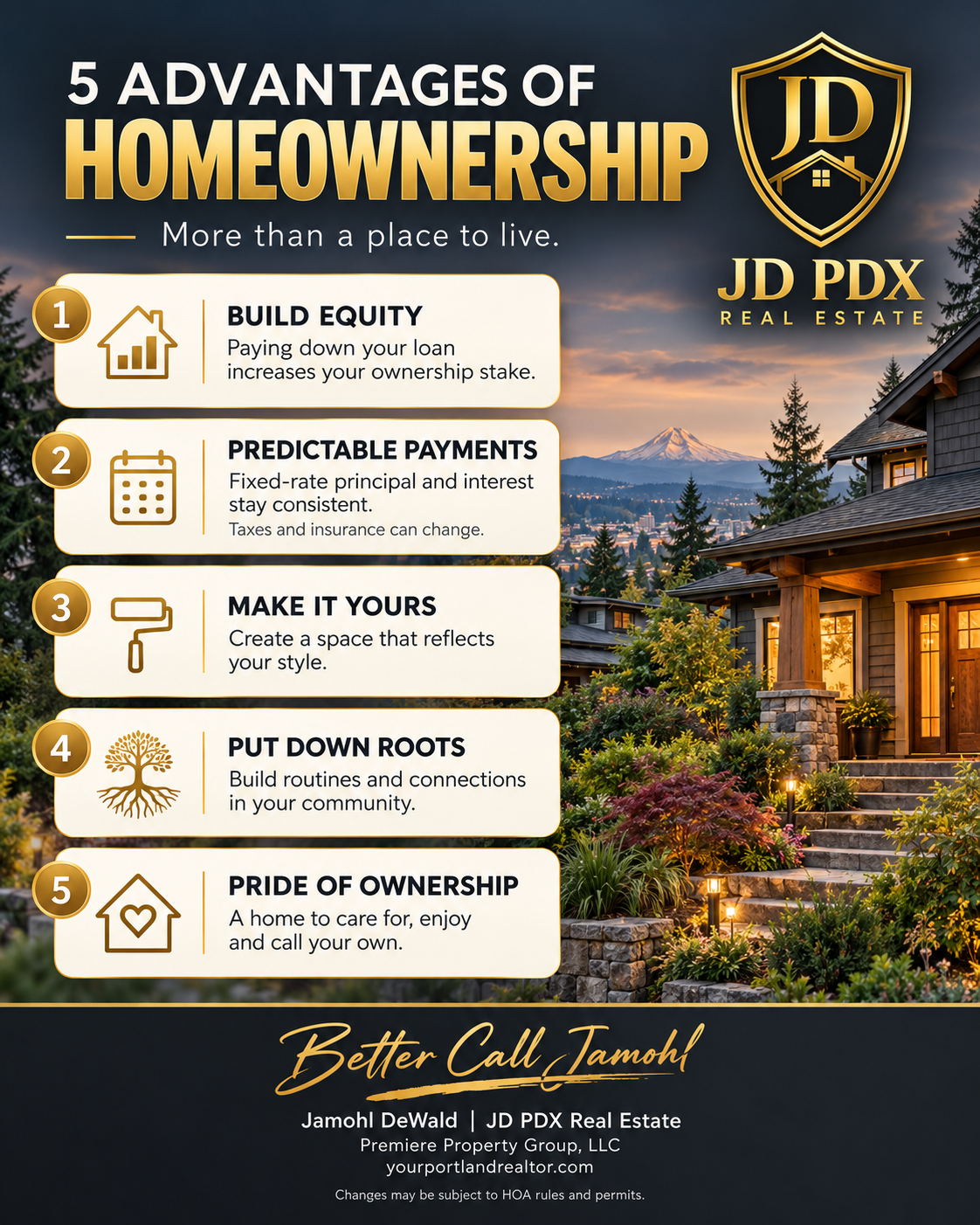 5 Advantages of Homeownership in Washington County, OR